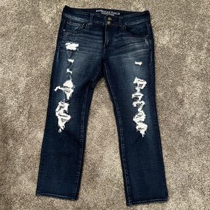 American Eagle - Ripped Dark Wash Jeans